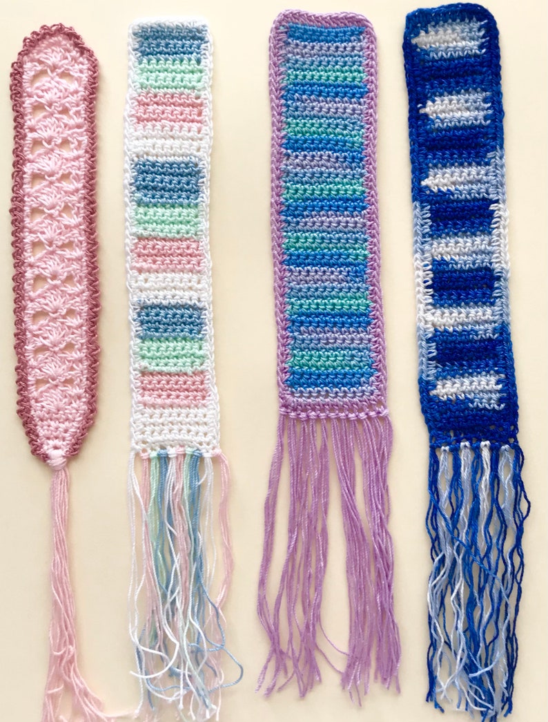 Crocheted Bookmarks, Colorful Bookmarks, Bookmarks, Handmade Bookmarks, Unique Bookmarks, Readers Gifts, Gift Bookmarks image 2