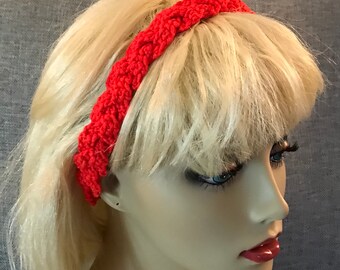 Ladies Headbands, Ladies Braided Hairband, Red Braided Headband, Blue Hairband, White Sparkle Headband, Green Braided Headband