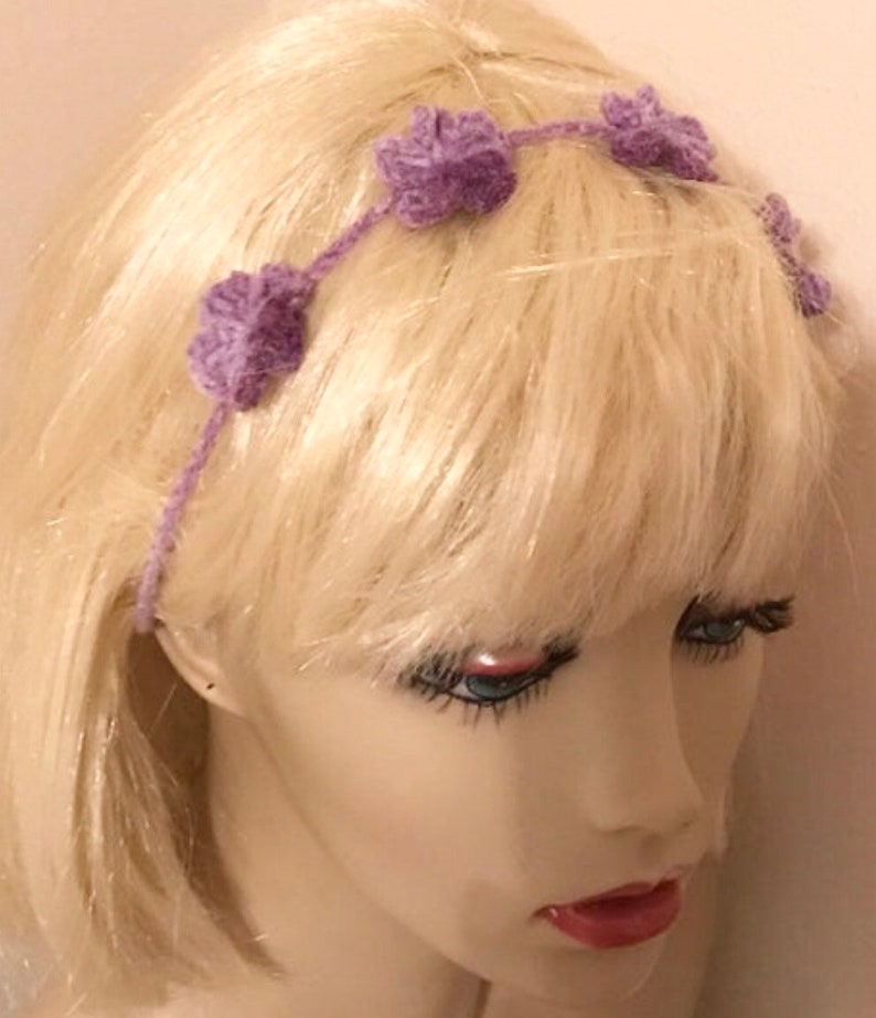 Ladies Flower Hairband String Hairband Variegated Headband Etsy