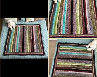 Fall Blanket, Afghan, Comfy Blanket, Warm Blanket, Autumn Blanket, Multi-Colored Lap Blanket, Sofa Blanket, Warm Couch Throw