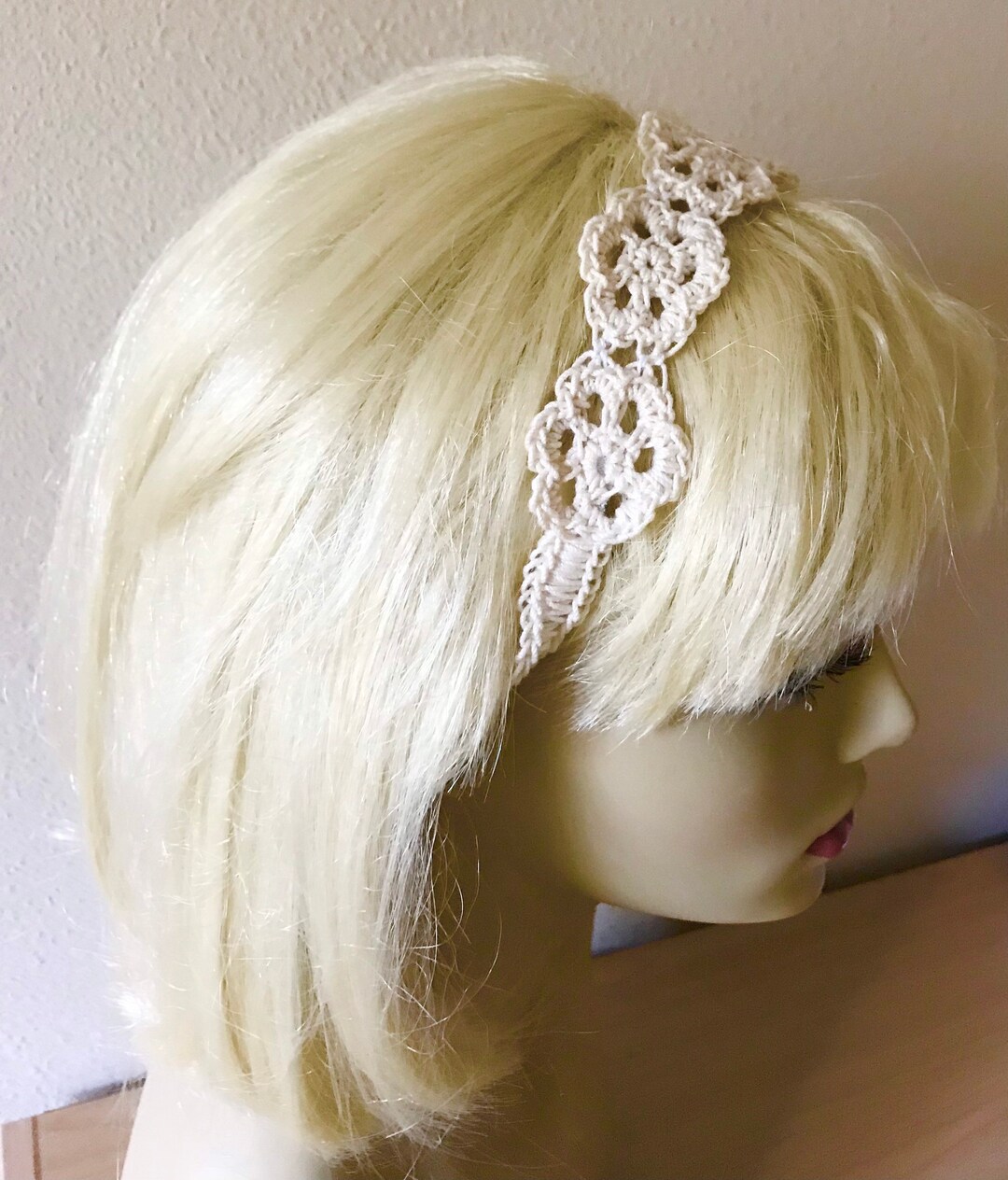 Ladies Flower Hairband String Hairband Variegated Headband Etsy