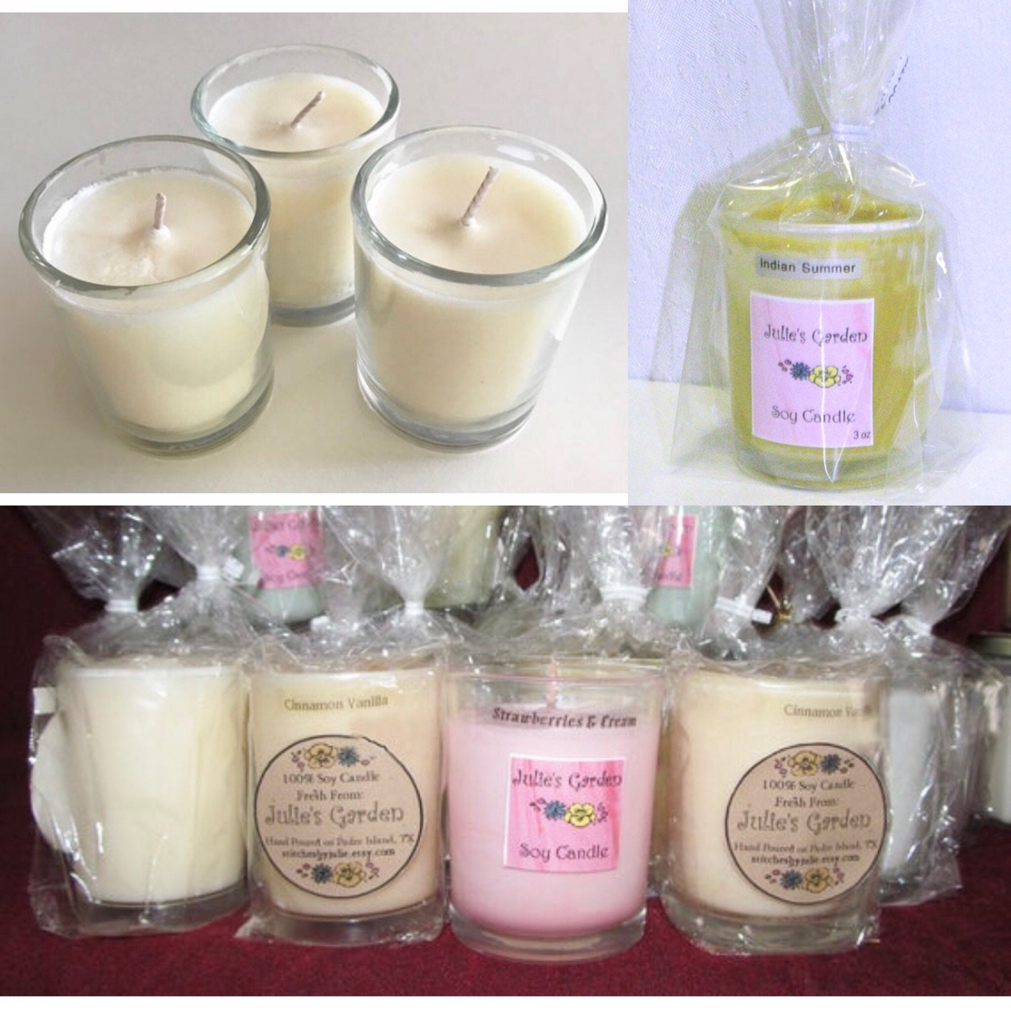 Scented Soy Candles 3 Oz Soy Candle Votive Jar Soy Candle Clean 