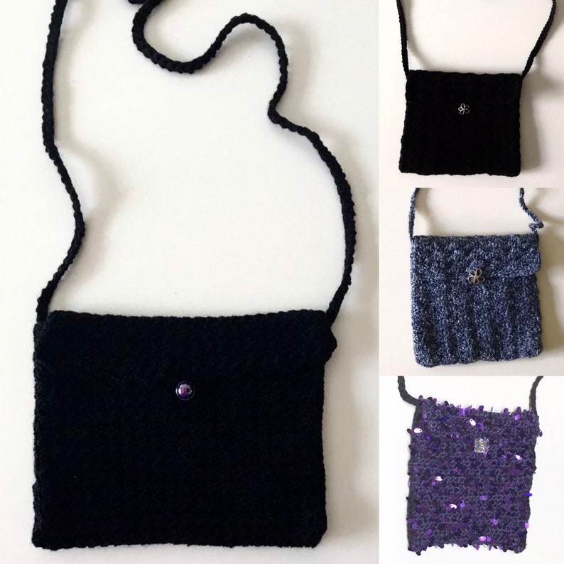 Evening Bags, Purple Sequin Purse, Evening Purse, Small Black Purse, Purple Purse, Dressy Purses, Small Shoulder Purse, Blue Small Purse image 1