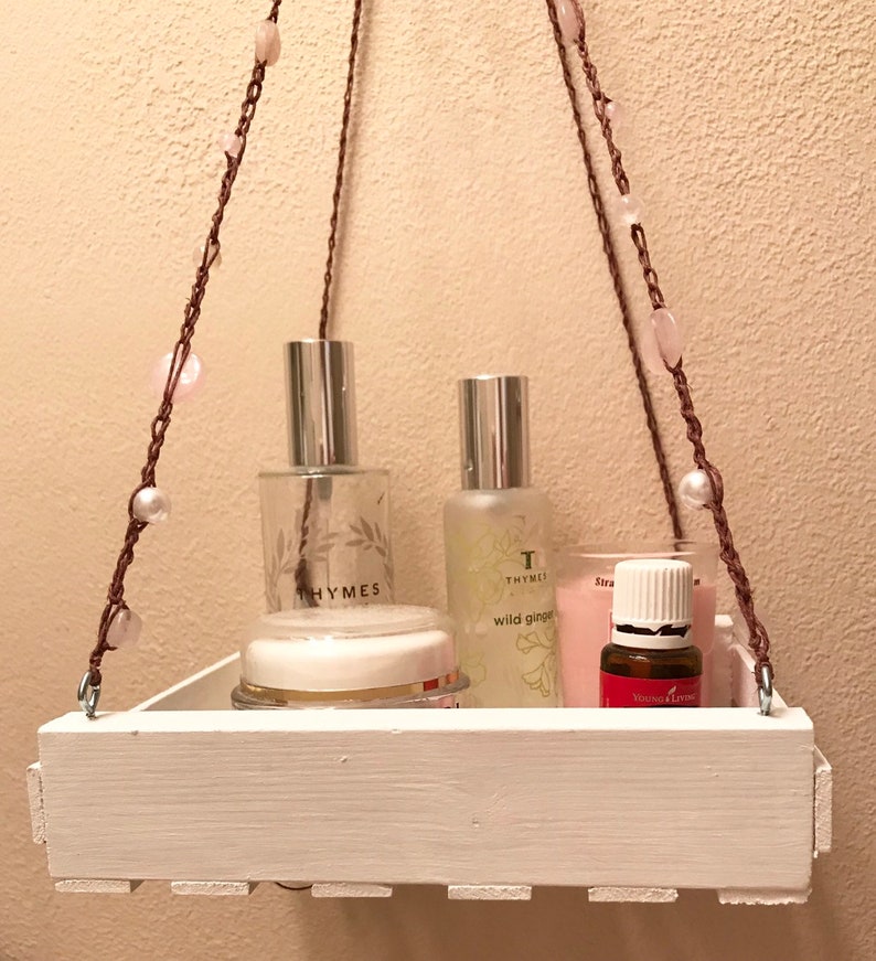 Hanging Plant Basket Hanging Bathroom Organizers Hanging Etsy
