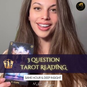 3 Question Tarot Reading, Answer to questions, Tarot Reading, Same Hour Tarot Reading, Love Tarot Reading, Psychic Reading, Love, Career