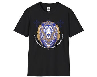 T-shirt unisexe de force chrétienne, t-shirt d'inspiration religieuse, vêtement religieux, chemise citation de Jésus, cadeau chrétien pour lui/elle