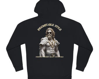 Luxury Indomitable Brand Unisex Mens Hoodie Premium Designer Sweatshirt High-End Fashion Pullover Stylish Clothing Gift, Trendy Outerwear