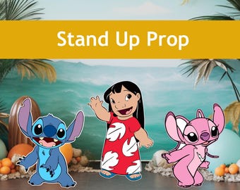 Lilo & Stitch Coroplast Cutouts, Birthday Party Decor