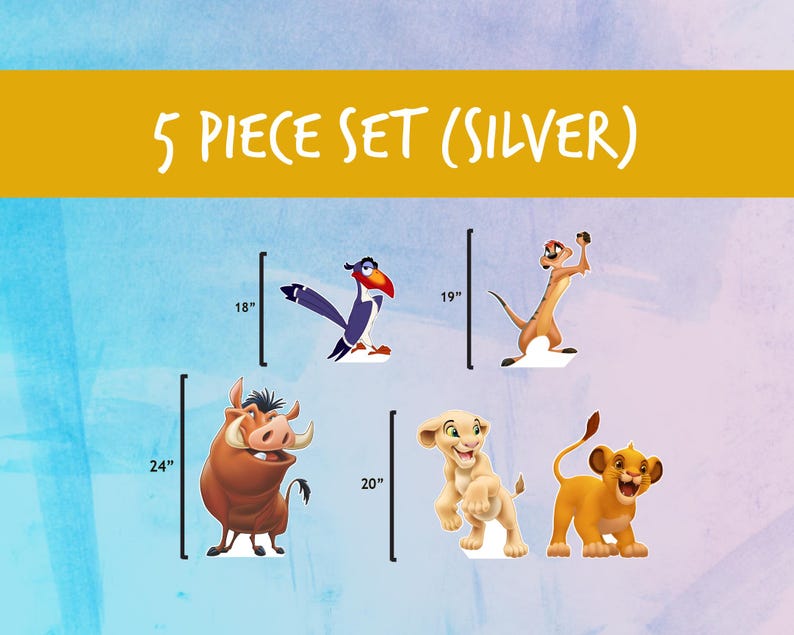 Lion King Big Cutouts, Yard Art, Birthday Decor, Outdoor Sign ...