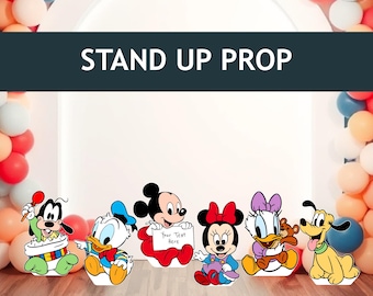 Recortes de Mickey y sus amigos: Decoración personalizada para fiestas de cumpleaños