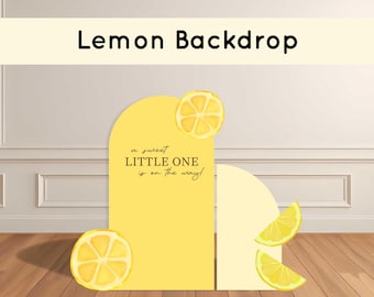 Citrus Backdrop: Lemon Drop Social, She Found Her Main Squeeze, A Little Cutie is on the Way, A Sweet Little One, Coroplast