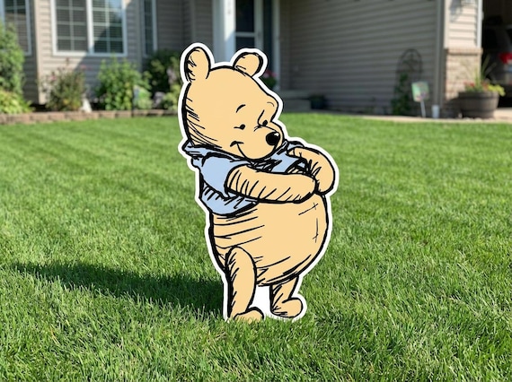 Winnie the pooh Cutout Babyshower Cutout, Yard Sign Lawn Decor, centerpiece backdrop