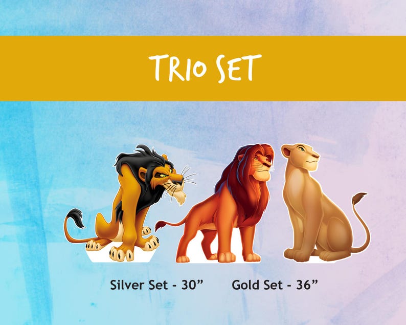 Lion King Big Cutouts, Yard Art, Birthday Decor, Outdoor Sign ...