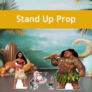 Grandes découpes Moana, oeuvre d'art dans le jardin, décoration d'anniversaire, enseigne d'extérieur, personnage découpé, accessoire de stand up, enseigne de pelouse, océan