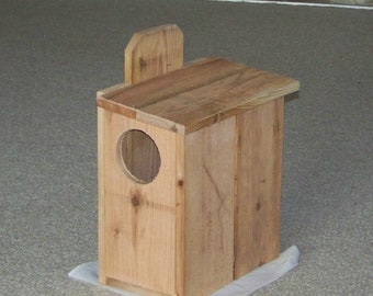 Cedar Squirrel House and Nesting Box