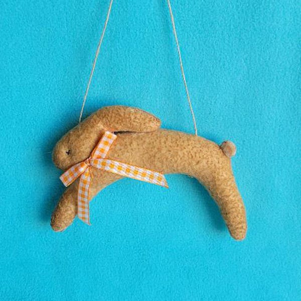 Rabbit Easter Decoration Bunny Easter Decoration Hanging Bunny Doll Hanging Rabbit Doll Fabric Bunny Rabbit Leaping Bunny Rabbit Doll