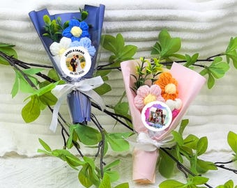 Handmade Colorful Crochet Flower/Unique Home Decor/Unique Handmade Gift for Women/Perfect Gift for Graduation/Forever Blooming Floral Decor