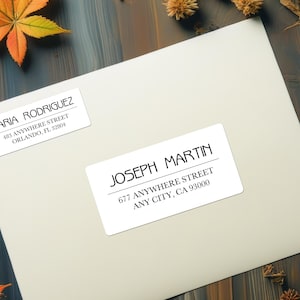 Guest & Return Address Label Holiday Wedding Invitation Address Label Recipient Address Sticker Custom Guest Address Label Mailing Sticker