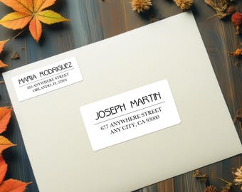 Guest & Return Address Label Holiday Wedding Invitation Address Label Recipient Address Sticker Custom Guest Address Label Mailing Sticker