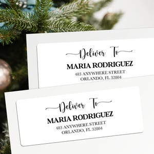 Custom Return Labels/Clear Guest Address Labels/Wedding Address Labels/Recipient Address Labels/Guest List Address Labels/Mailing Stickers