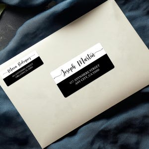 Custom Guest Address Label Mailing Sticker Guest & Return Address Label Holiday Wedding Invitation Address Label Recipient Address Sticker