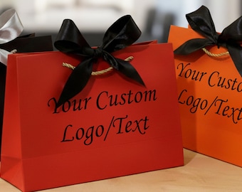 Personalized Photo Gift Bags, Party Favor Tote, Custom Logo Welcome Bag