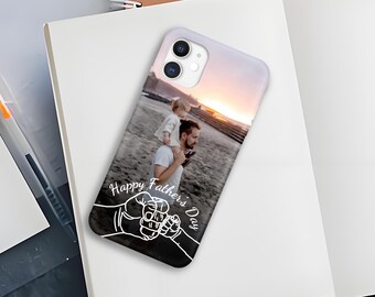 Custom Photo Phone Case for Dad, Father's Day Gift, iPhone 16 15 14 13 12 11 XS Case, Fathers Day Protective Case, Phone Cover Gift from Kid