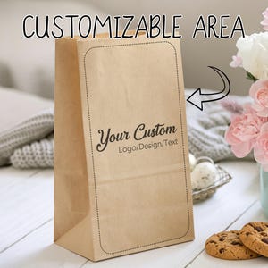 Benutzerdefinierte Leckerlibeutel mit Business LOGO / Marketingtasche für Business Events / Firmenfeier / Business Branding Corporate / Massen Brautdusche Geschenke