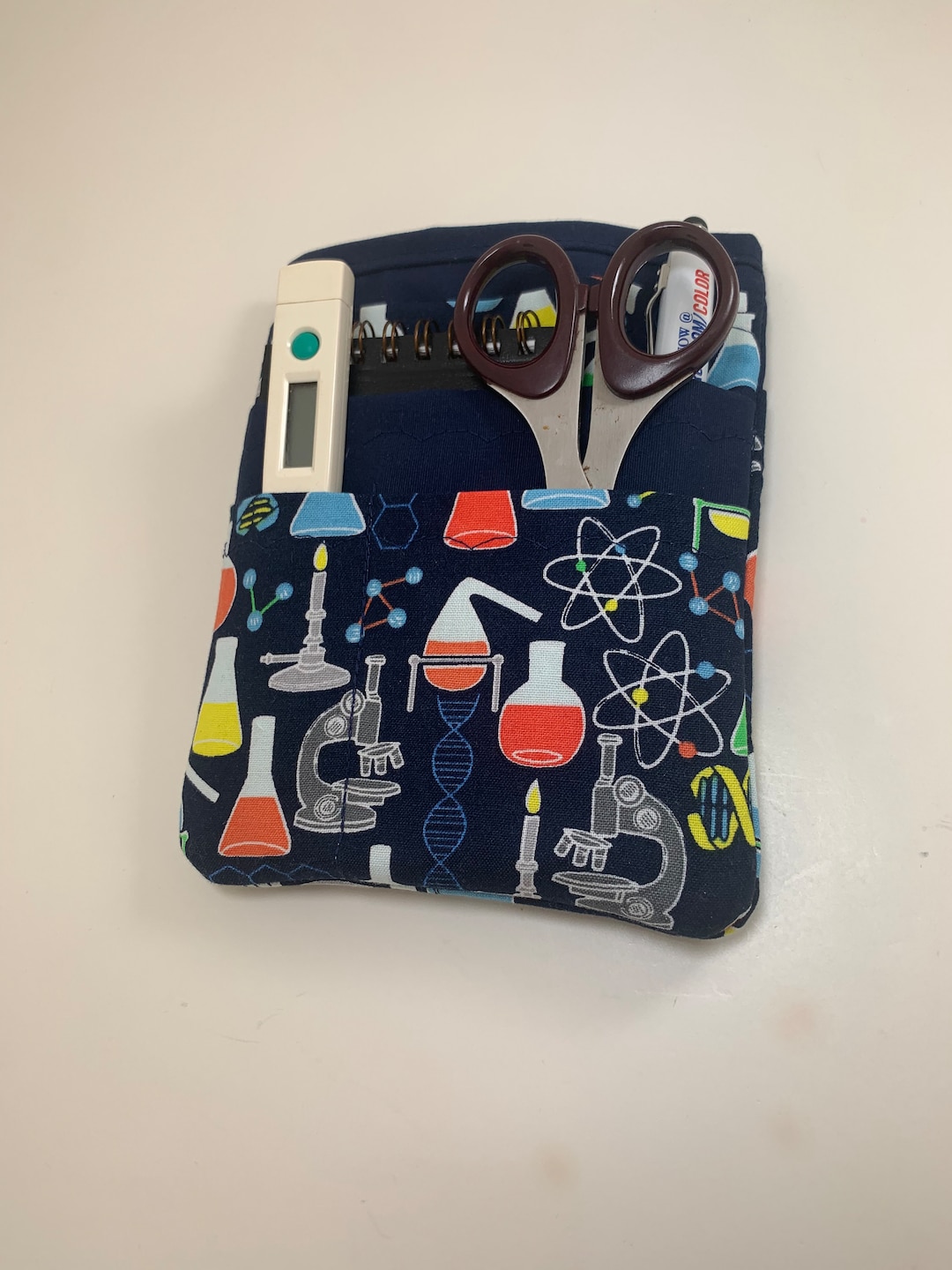 Science Fabric Pocket Organizer: Nurse Scrubs, Lab Coat - Made to Order ...