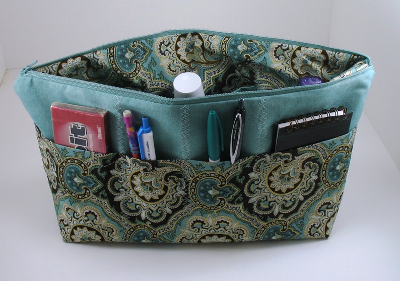 Purse Organizer Insert With Zipper Closure Made to Order Etsy