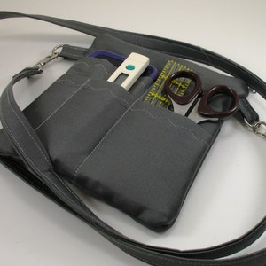 Nurse Pocket Organizer  zip close with options-Cargo Pocket Case/ 2 SIZES / Made to Order-Solid Colors