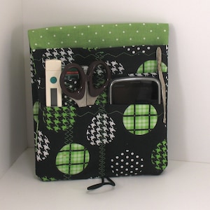 Houndstooth Nurse Pocket Organizer: Medical Scrubs Pocket Case