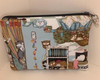 Zipper Pouch - Kitties at Play- Goesinta Bag