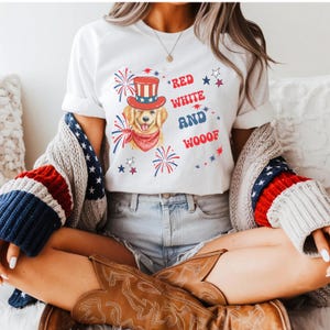 4th of July Dogs Shirt, USA Dogs Shirt, America T-Shirt, 4th of July Shirt, Patriotic Dog Shirt, Cute Tees for 4th of July, Dog Mom, Dog Dad