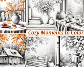 Autumn Comfort Harmony 35 Coloring Digital Printable for adults