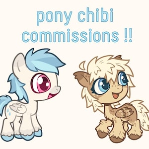 Commandes poney chibi !