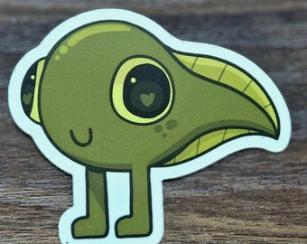 adesivo con zampe di girino! / adesivo in vinile con simpatica rana