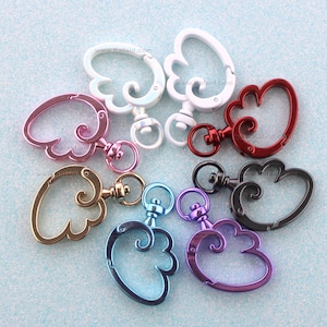 Angel Wing Shaped Swivel Clasp Findings