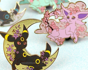 Umbreon and Espeon Enamel Pins