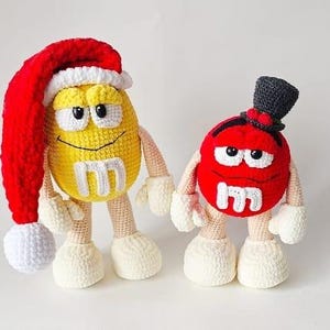 HÄKELANLEITUNG: Weihnachtsbonbons. 2 Häkelanleitungen wie auf dem Foto / Amigurumi Tutorial PDF Dateien