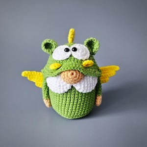 CROCHET PATTERN Gnome Dragon / Amigurumi tutorial PDF file