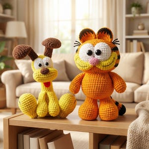 HÄKELANLEITUNGEN: 2 Häkelanleitungen für Hund und Katze /Amigurumi Anleitung im PDF-Format Das erste Foto wurde mit künstlicher Intelligenz aufgenommen