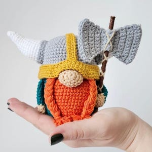 CROCHET PATTERN Gnome Viking / Amigurumi tutorial PDF file
