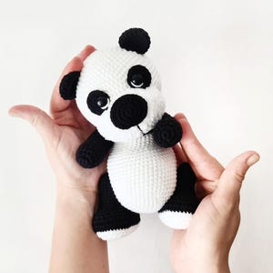 CROCHET PATTERN Panda Bear 18 cm / Amigurumi tutorial PDF file