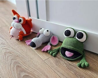 CROCHET PATTERNS: A set of 3 Crochet Patterns as in the photo / Amigurumi Tutorial PDF files