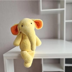 CROCHET PATTERN Elephant 28 cm / Amigurumi tutorial PDF file