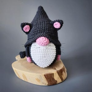 CROCHET PATTERN Gnome Cat / Halloween / Amigurumi tutorial PDF file