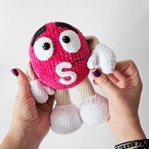 HÄKELANLEITUNG Rosa Bonbon 18 cm / Amigurumi PDF-Datei
