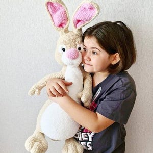CROCHET PATTERN Bunny 44 cm and Carrot / Amigurumi tutorial PDF file
