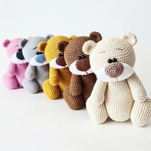 CROCHET PATTERN Bear 18 cm / Amigurumi tutorial PDF file